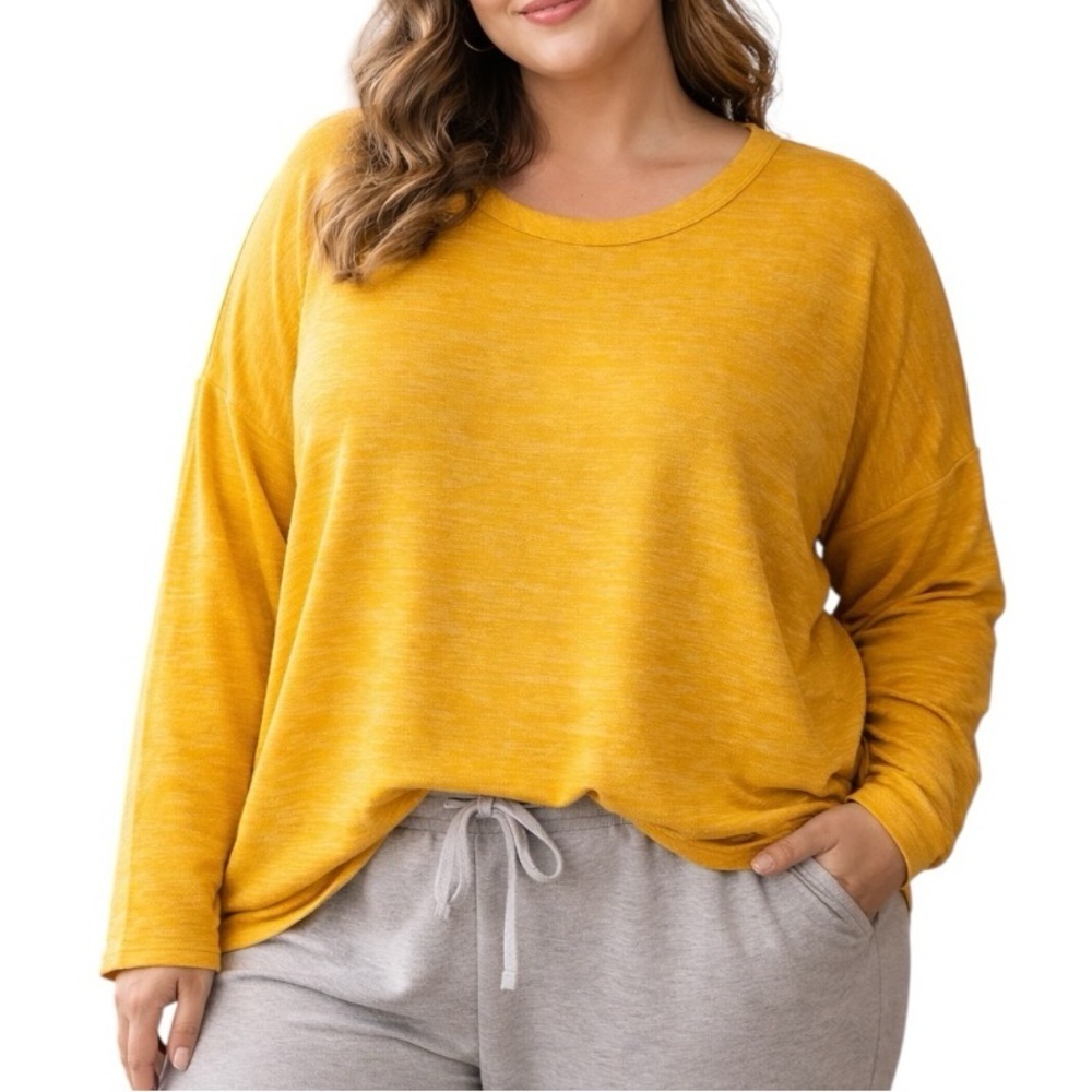 Time And Tru XXL (22) Drop Shoulder Long Sleeve Casual Shirt Layering Loungewear